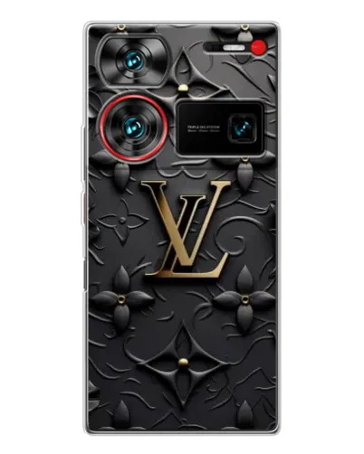 Чехол для ZTE Nubia Z60 Ultra с картинкой «Кожаная текстура LV»