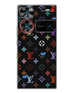 Чехол для ZTE Nubia Z60 Ultra с картинкой «Цветная монограмма LV»