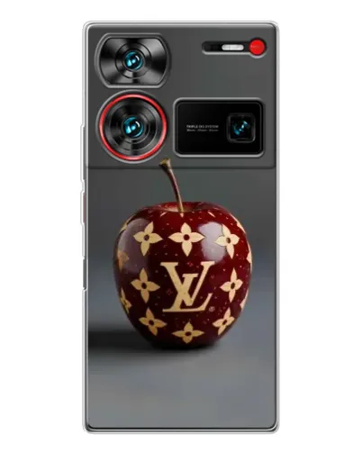 Чехол для ZTE Nubia Z60 Ultra с картинкой «Красное яблоко LV»