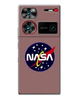 Чехол для ZTE Nubia Z60 Ultra с картинкой «NASA — ретро космос»