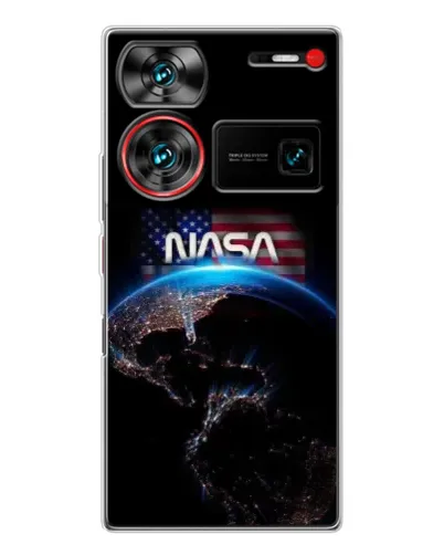 Чехол для ZTE Nubia Z60 Ultra с картинкой «Земля из космоса NASA»