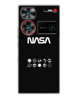 Чехол для ZTE Nubia Z60 Ultra с картинкой «NASA — технический принт»