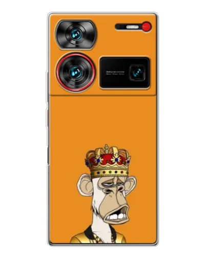 Чехол для ZTE Nubia Z60 Ultra с картинкой «Золотая обезьяна Bored Ape» Чехол для ZTE Nubia Z60 Ultra с картинкой «Золотая обезьяна Bored Ape»