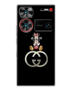 Чехол для ZTE Nubia Z60 Ultra с картинкой «Минни Маус на лого»