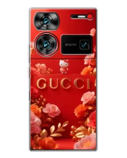 Чехол для ZTE Nubia Z60 Ultra с картинкой «Gucci — золотой сад»