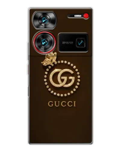 Чехол для ZTE Nubia Z60 Ultra с картинкой «Gucci — золотая бабочка»