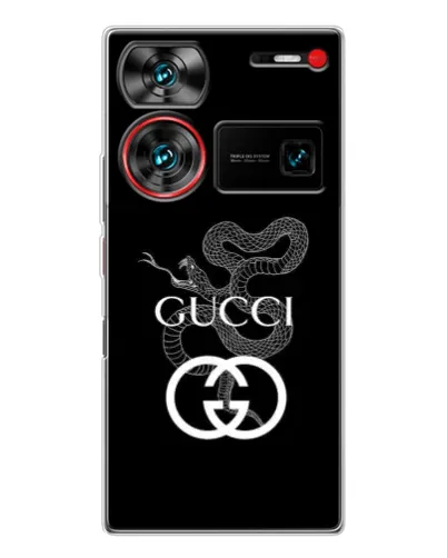 Чехол для ZTE Nubia Z60 Ultra с картинкой «Gucci — серебряная змея»