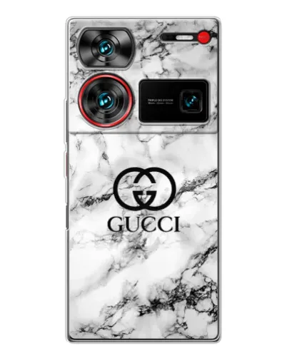 Чехол для ZTE Nubia Z60 Ultra с картинкой «Gucci — мраморный шик»
