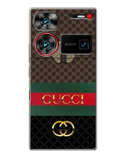 Чехол для ZTE Nubia Z60 Ultra с картинкой «Gucci — брендированный десерт»