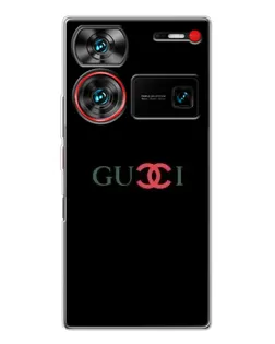 Чехол для ZTE Nubia Z60 Ultra с картинкой «Gucci — красный градиент»