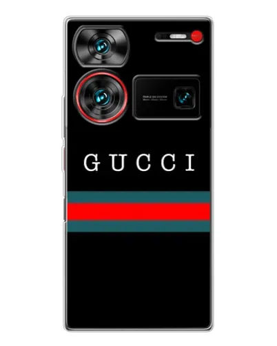 Чехол для ZTE Nubia Z60 Ultra с картинкой «Gucci — красный пояс»