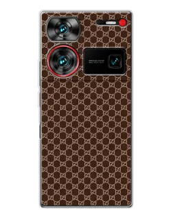 Чохол для ZTE Nubia Z60 Ultra з картинкою «Gucci — шоколадна сітка»