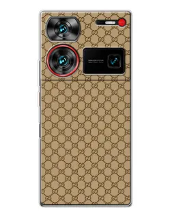 Чохол для ZTE Nubia Z60 Ultra з картинкою «Gucci — класичний беж»