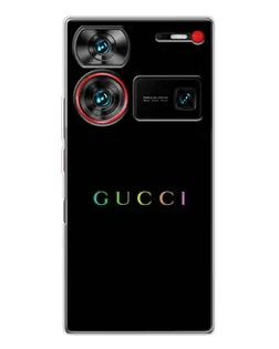 Чохол для ZTE Nubia Z60 Ultra з картинкою «Gucci — неоновий мінімалізм»