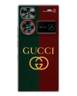 Чохол для ZTE Nubia Z60 Ultra з картинкою «Gucci — темно-зелений градієнт»