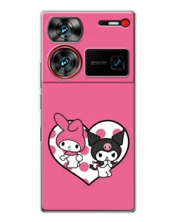 Чохол для ZTE Nubia Z60 Ultra з картинкою «Kuromi та My Melody»