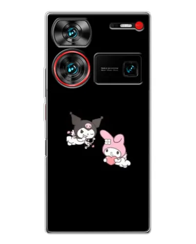 Чехол для ZTE Nubia Z60 Ultra с картинкой «My Melody и Kuromi» Чехол для ZTE Nubia Z60 Ultra с картинкой «My Melody и Kuromi»