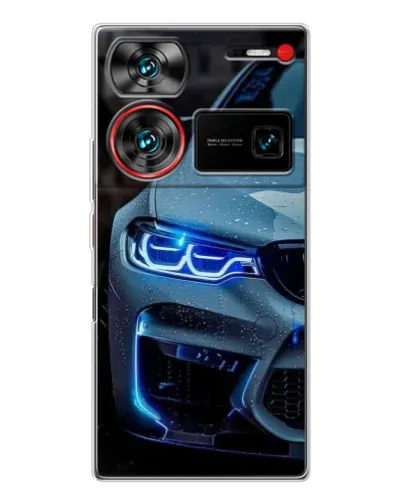 Чехол для ZTE Nubia Z60 Ultra с картинкой «Взгляд BMW с синими фарами» Чехол для ZTE Nubia Z60 Ultra с картинкой «Взгляд BMW с синими фарами»