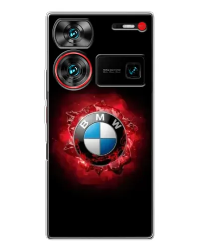 Чехол для ZTE Nubia Z60 Ultra с картинкой «Логотип BMW — вспышка» Чехол для ZTE Nubia Z60 Ultra с картинкой «Логотип BMW — вспышка»