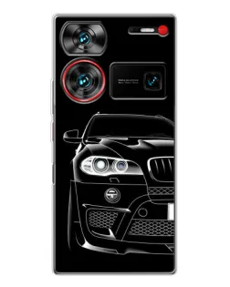 Чехол для ZTE Nubia Z60 Ultra с картинкой «Темный силуэт BMW»