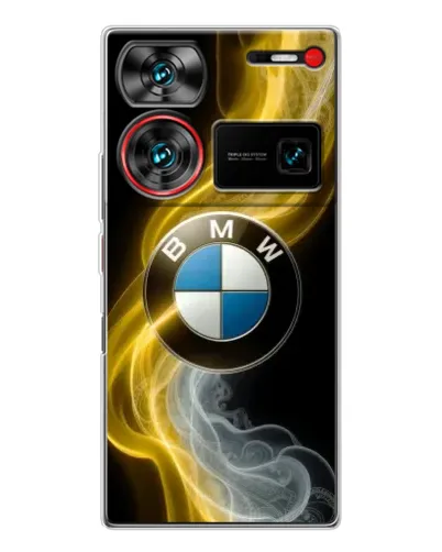 Чехол для ZTE Nubia Z60 Ultra с картинкой «Золотистый дым BMW» Чехол для ZTE Nubia Z60 Ultra с картинкой «Золотистый дым BMW»