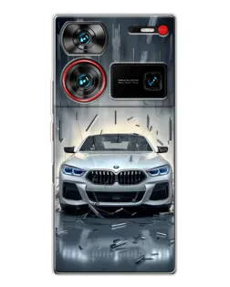 Чехол для ZTE Nubia Z60 Ultra с картинкой «BMW в свете фар»