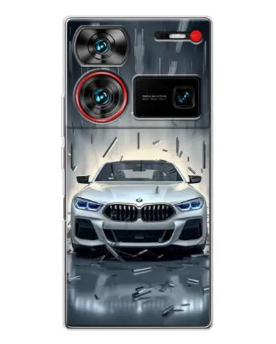 Чехол для ZTE Nubia Z60 Ultra с картинкой «BMW в свете фар» Чехол для ZTE Nubia Z60 Ultra с картинкой «BMW в свете фар»