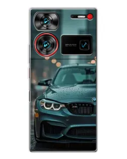 Чехол для ZTE Nubia Z60 Ultra с картинкой «BMW в огнях города»