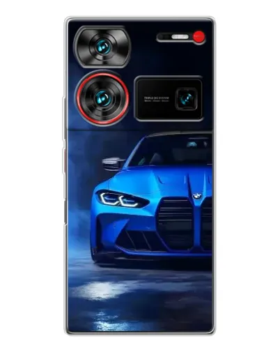 Чехол для ZTE Nubia Z60 Ultra с картинкой «Голубая BMW M4» Чехол для ZTE Nubia Z60 Ultra с картинкой «Голубая BMW M4»