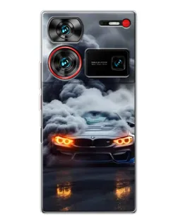 Чехол для ZTE Nubia Z60 Ultra с картинкой «BMW в дыму»