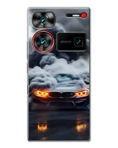 Чехол для ZTE Nubia Z60 Ultra с картинкой «BMW в дыму» Чехол для ZTE Nubia Z60 Ultra с картинкой «BMW в дыму»
