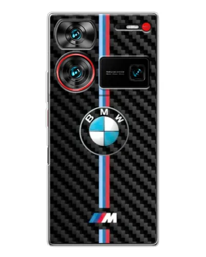 Чехол для ZTE Nubia Z60 Ultra с картинкой «Эмблема BMW и карбон» Чехол для ZTE Nubia Z60 Ultra с картинкой «Эмблема BMW и карбон»