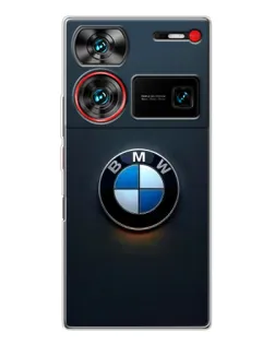 Чехол для ZTE Nubia Z60 Ultra с картинкой «Логотип BMW — минимализм»