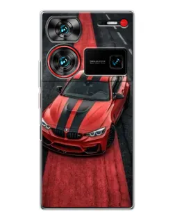 Чехол для ZTE Nubia Z60 Ultra с картинкой «BMW на красной дорожке»