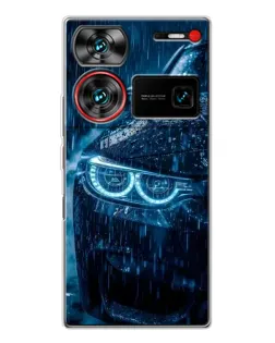 Чехол для ZTE Nubia Z60 Ultra с картинкой «BMW под дождем»