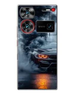 Чехол для ZTE Nubia Z60 Ultra с картинкой «BMW M-Power — абстракция»