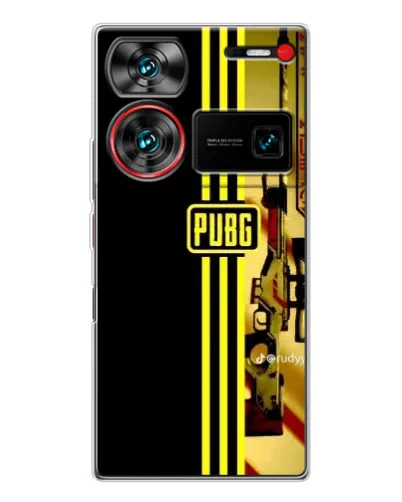Чохол для ZTE Nubia Z60 Ultra з картинкою «PUBG — камуфляжний шолом»