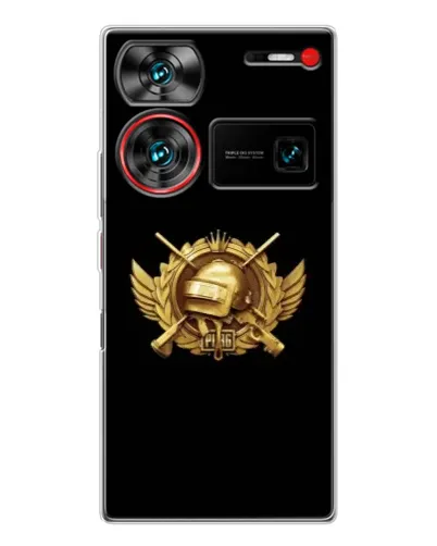 Чохол для ZTE Nubia Z60 Ultra з картинкою «PUBG — помаранчевий градієнт»