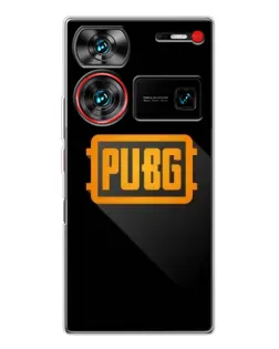 Чохол для ZTE Nubia Z60 Ultra з картинкою «PUBG — рамка лого»