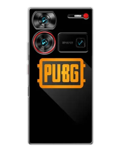 Чохол для ZTE Nubia Z60 Ultra з картинкою «PUBG — рамка лого»