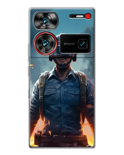 Чохол для ZTE Nubia Z60 Ultra з картинкою «PUBG — реалістичний герой»
