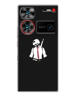 Чохол для ZTE Nubia Z60 Ultra з картинкою «PUBG — силует воїна»