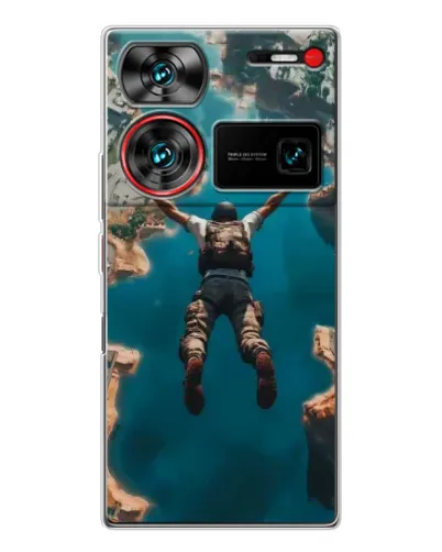 Чохол для ZTE Nubia Z60 Ultra з картинкою «PUBG — вільне падіння»