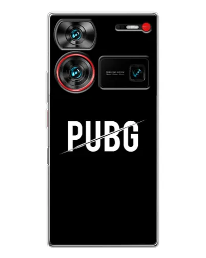 Чохол для ZTE Nubia Z60 Ultra з картинкою «PUBG — білий логотип»