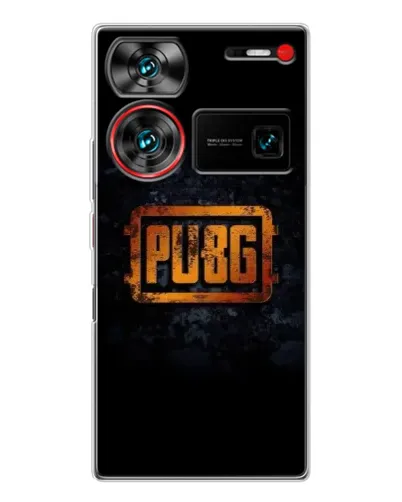Чохол для ZTE Nubia Z60 Ultra з картинкою «PUBG — золотий логотип»
