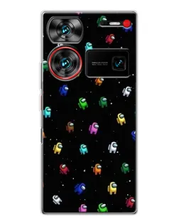 Чехол для ZTE Nubia Z60 Ultra с картинкой «Экипаж Among Us» Чехол для ZTE Nubia Z60 Ultra с картинкой «Экипаж Among Us»