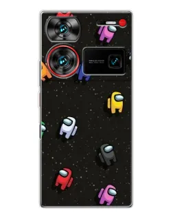 Чехол для ZTE Nubia Z60 Ultra с картинкой «Космический паттерн Among Us» Чехол для ZTE Nubia Z60 Ultra с картинкой «Космический паттерн Among Us»