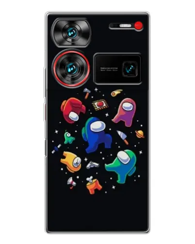 Чехол для ZTE Nubia Z60 Ultra с картинкой «Among Us космос»