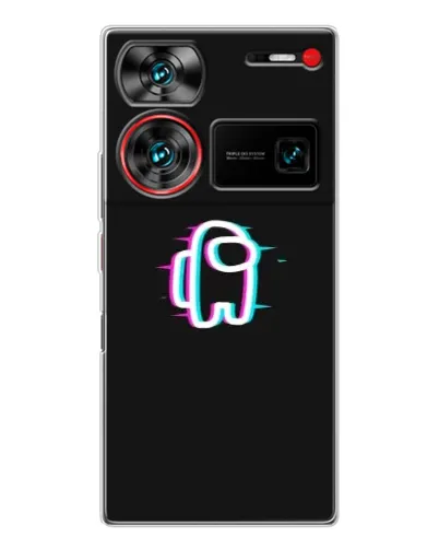 Чехол для ZTE Nubia Z60 Ultra с картинкой «Among Us неон»