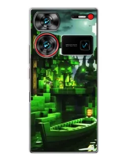 Чехол для ZTE Nubia Z60 Ultra с картинкой «Minecraft лесной пейзаж» Чехол для ZTE Nubia Z60 Ultra с картинкой «Minecraft лесной пейзаж»